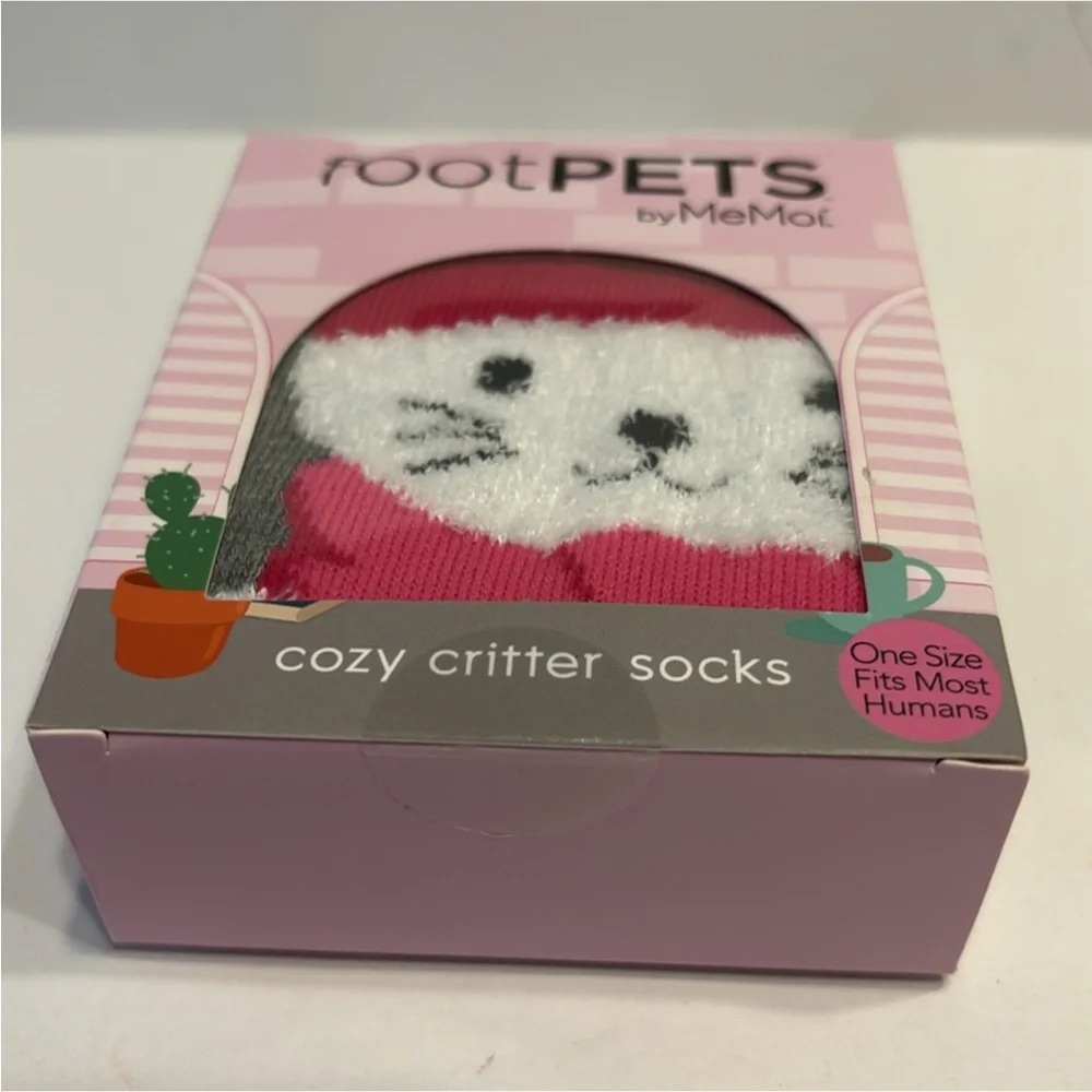 MeMoi Women’s Foot Pets Cats Crew Cozy Critter Socks